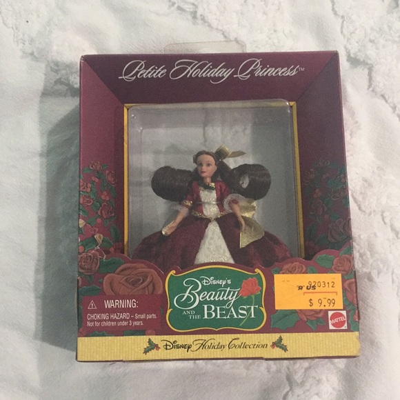 Disney Belle - petite holiday princess doll with stand - Picture 1 of 7